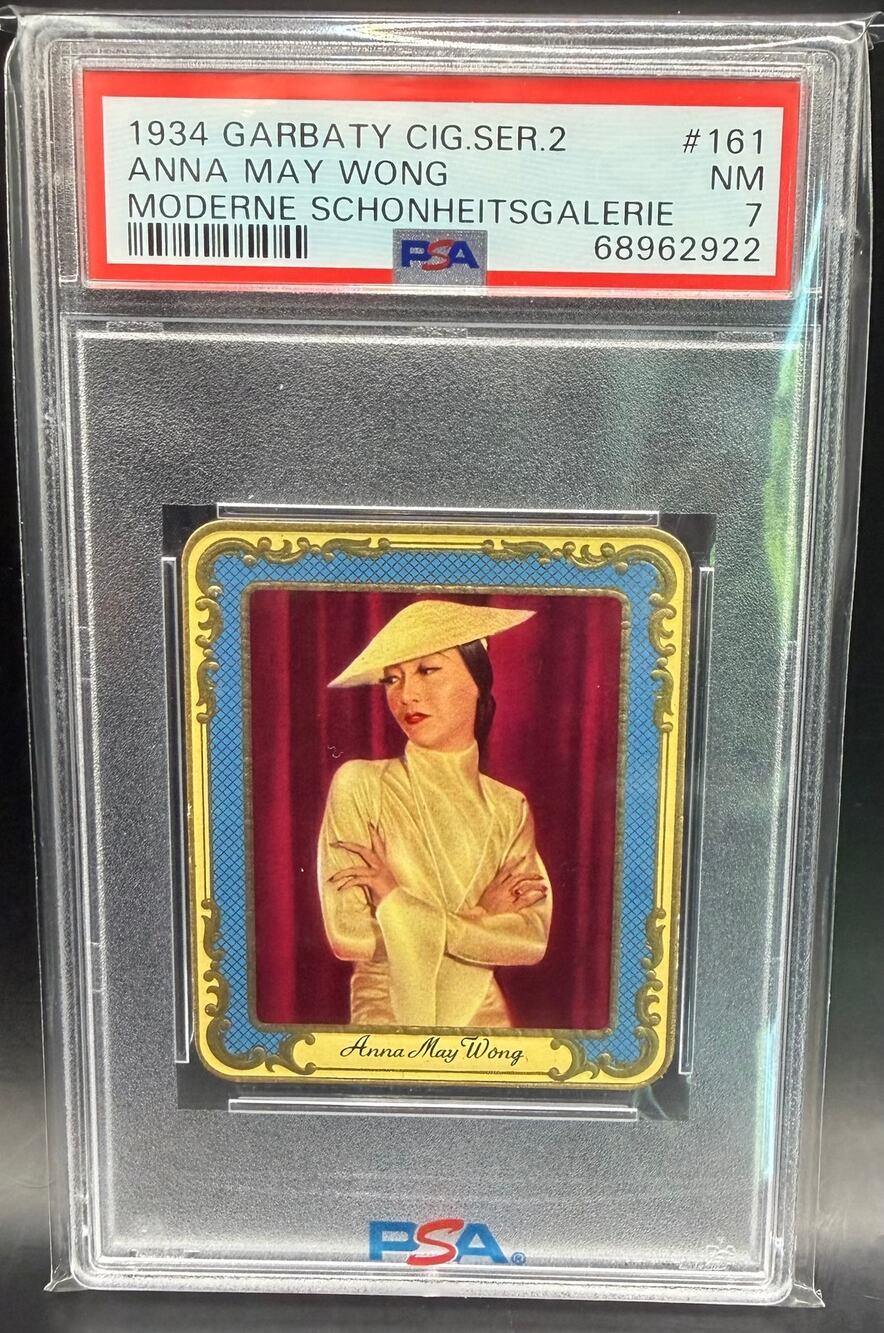 RARE 1934 Garbaty Anna May Wong PSA 7 Moderne Schonheitsgalerie, Piccadilly